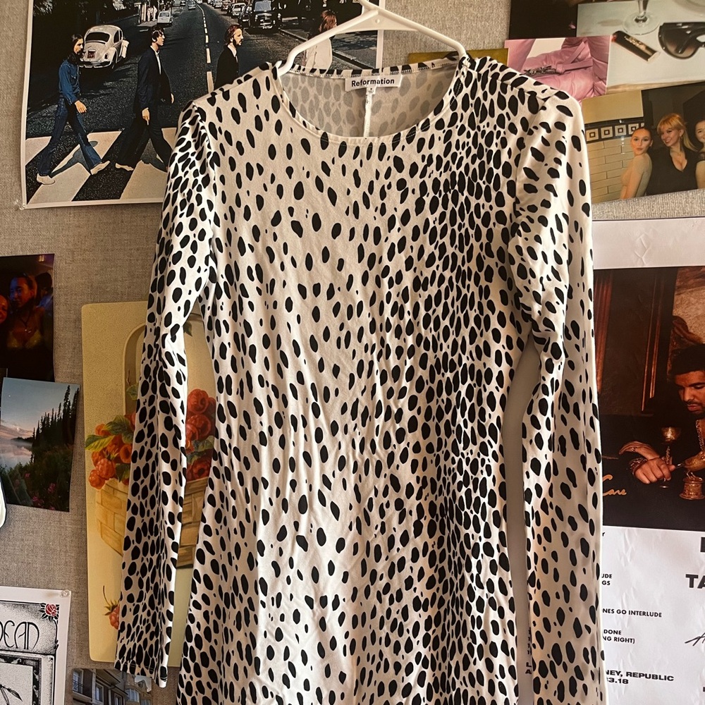 Cheetah print Reformation mini dress